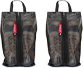 pack all Shoe Bag for Travel, Water-Resistant Shoe Pouch for Gym, Odor-Resistant Soccer Cleats Bag for Sport (Black, 2-Pack)