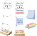Sticky Notes Monitor Memo Board with Removable Wooden Base Dear God Thank You Portable Acrylic Message Board Sign Sticky Note Holder Bonus 200 Sheets 2 Sizes Sticky Notes Office Desk Accessories