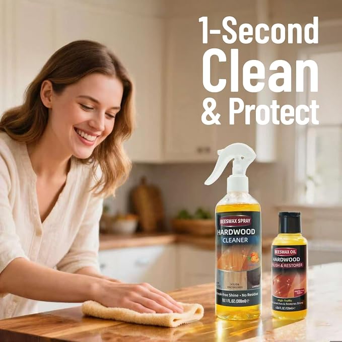 Beeswax Furniture Polish Cleaner Nourishing Wood Care Oil Spray