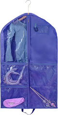 Waterproof Hanging Garment Bag,40 inch Garment Bags for Hanging Clothes,Garment Bags for Travel Storage,Dance Clothes Bag,Kids Garment Bag for Dance Costumes,Sports,Skating,Theatre,Beauty Pageants