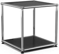 Modern Storage Cabinet Nightstand Versatile Free-Standing Organizer for Living Room Home Office Décor, Black A