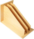 Tray Dividers for Kitchen Cabinets (14"H x 21.3"D) - Bamboo Cabinet Organizer with 3 Dividers for Cookie Sheets, Baking Pans, Cutting Boards & Pot Lids - Fits 15" Base Cabinet