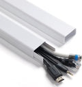 ZhiYo Cord Covers for Wires on Wall 32in(2xL16in), Wire Covers for Cords, X-Large TV Cord Hider Wire Hider for Cords, Cable Hider for Wall Mount TV, Cable Cover Wall Cable Raceway White W1.5in H0.7in