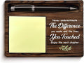 Coworker Gifts for Women Men Retirement New Job Going Away Leaving Gifts for Coworker Boss Leader Friends, Never Underestimate the Difference You Made Sticky Note Holder