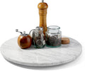 Marble Lazy Susan, 16” Lazy Susan for Table Top Detachable Turntable Organizer for Cabinet Pantry Kitchen Countertop Fridge Bathroom Makeup Vanity Countertop, Bianco Carrara