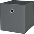 Collapsible Fabric Storage Cube Bin With Handle, Foldable Organizer Basket For Clothes, Books, Toys, Electronics, Bedroom, Living Room, Dorm Room And Closet Storage, 10.5" L X 10.5" W X 10.75" H