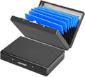 Credit Card Holder Wallet Stainless Steel Card Case RFID Blocking Business Card Holder Protector for Women Men