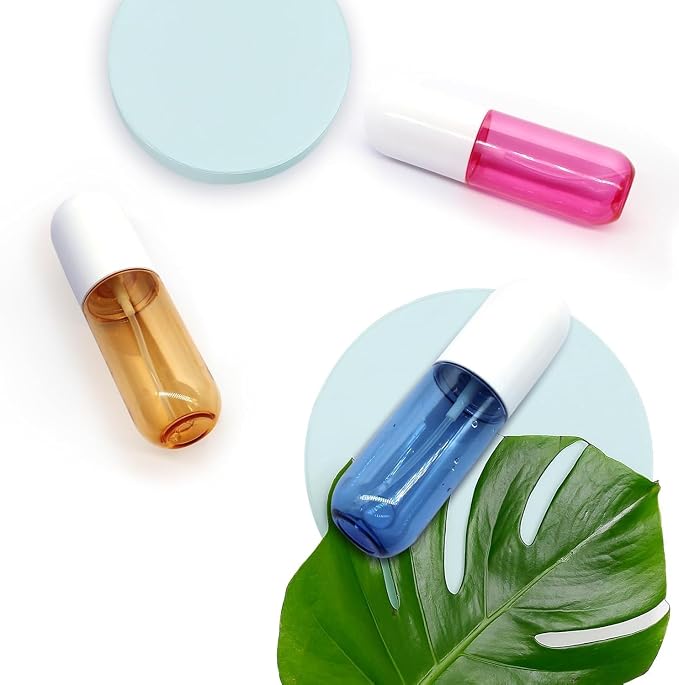3PCS Spritzer Bottles, 1.9oz Mini Spray Bottle, Spray Water Bottle for Hair and Travel Containers for Toiletries, Travel Spray Bottles Tsa Approved, Mister Bottle for Hair Spray, Toners & Face