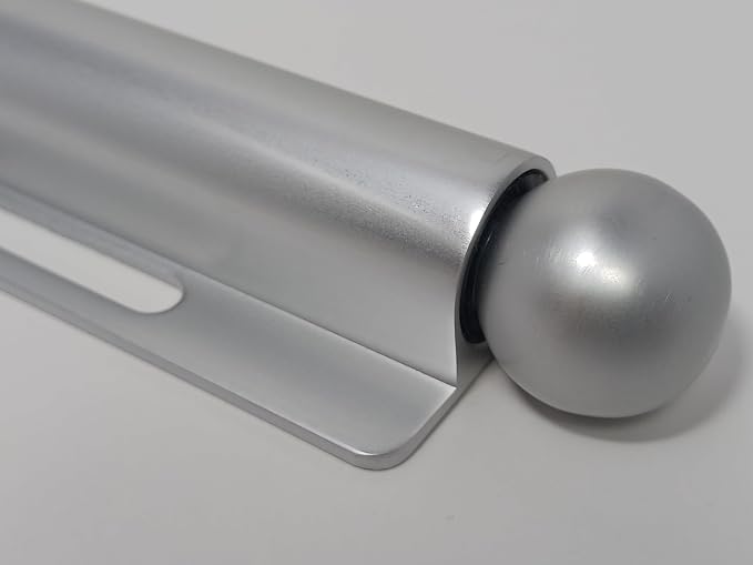 12-Inch Long Expendable and Reversible Pullout Closet Wardrobe Valet Rod with Installation screws (Matte Chrome)