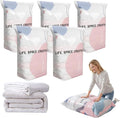 No-Pump Large Vacuum Storage Compression Bags, 2026 Upgrade Heavy-Duty Reusable Jumbo Cube Vacuum Seal Bags 40 Inch Space Saving Organizer for Off-Season Bedding Pillows Clothes