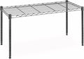 Xcity Storage Shelves, 1 Tier Heavy Duty Metal Shelving Unit, 350 LBS Adjustable Steel Wire Shelf for Commercial, Pantry, Kitchen, Garage, 14" D x 30" W x 15" H, Black
