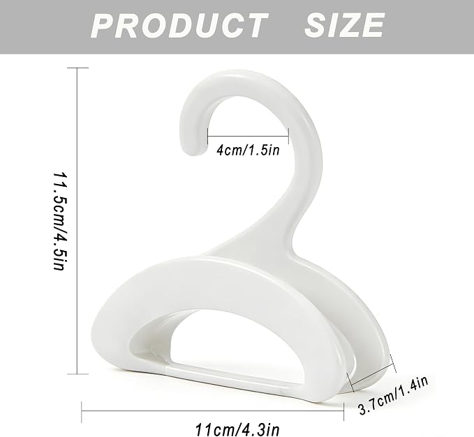 5 Pack Bag Hangers, Purse Hangers for Closet, Hooks for Organizer and Hanging Bags Handbags Belts, Multiple Units Can Be Used in Series(Cream)