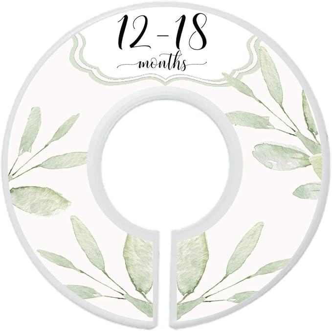 Baby Girl Clothes Dividers Nursery Closet Dividers Closet Organizers Botanical