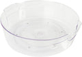 Kitchen Spaces Large Lazy Susan Organizer Bin, Pantry Rack or Deep Cabinet Turntable Shelf Storage, High Sides to Prevent Spills, BPA-Free Plastic, Clear and Sturdy with Full Spin