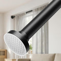 ALLZONE Adjustable Tension Curtain Rod, 40-121 inches, Heavy Duty Curtain Rods No Drilling, Anti-Slip Tension Rod for Window, Shower, Outdoor & Patio, Easy to Install, 1.26In Diameter, Black