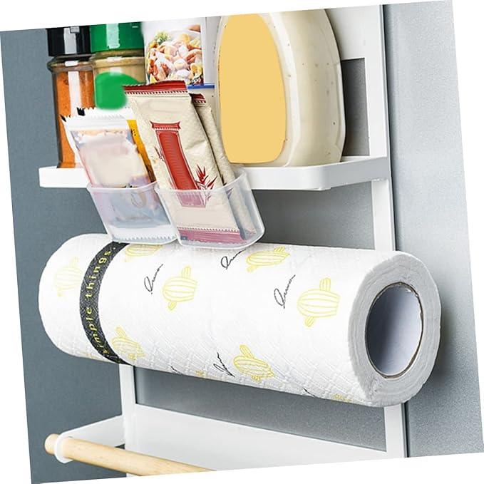 Garneck 4pcs Fridge Side Door Organizer for Sauce Bags Hanging Storage Box Fridge Accessories Material Easy Install Seasoning Packet Holder