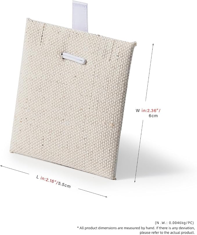 Oirlv 10 PCS Jewelry Display Cards Linen Earring Necklace Card for Selling