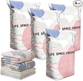 No-Pump Vacuum Storage Bags, 2026 New 3D Vacuum Storage Bags, Portable Large Clothes Compression Bags for Household Use, Convenient Cube Storage Bag for Clothes, Comforters, Blankets (4, 31.5*39.4in)
