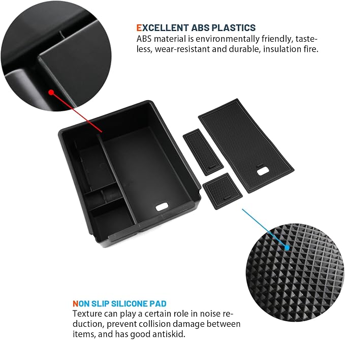 2025 2026 Tucson Center Console Organizer for 2026 Hyundai Tucson Accessories Armrest Console Box Compatible with 2022-2025 2026 Hyundai Tucson With Automatic Transmission(Not for Limited/Hybrid)