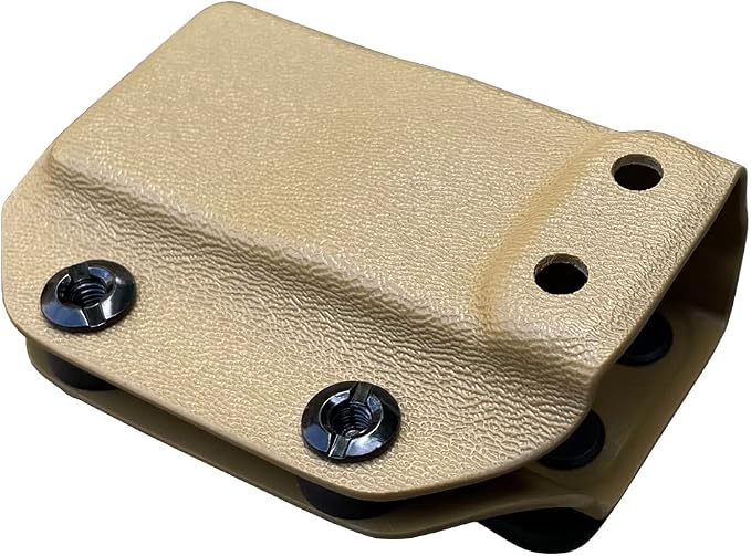 POLE.CRAFT IWB/OWB Magazine Holster Kydex - Mag Carrier Fits: 9mm .40 Double Stack / 9mm .40 Single Stack - P365 1911 Glock 19 19X 17 26 27 28 43 22 23 25 26 27 31 32 33 34 35 37 38 Glock43X .. Mag
