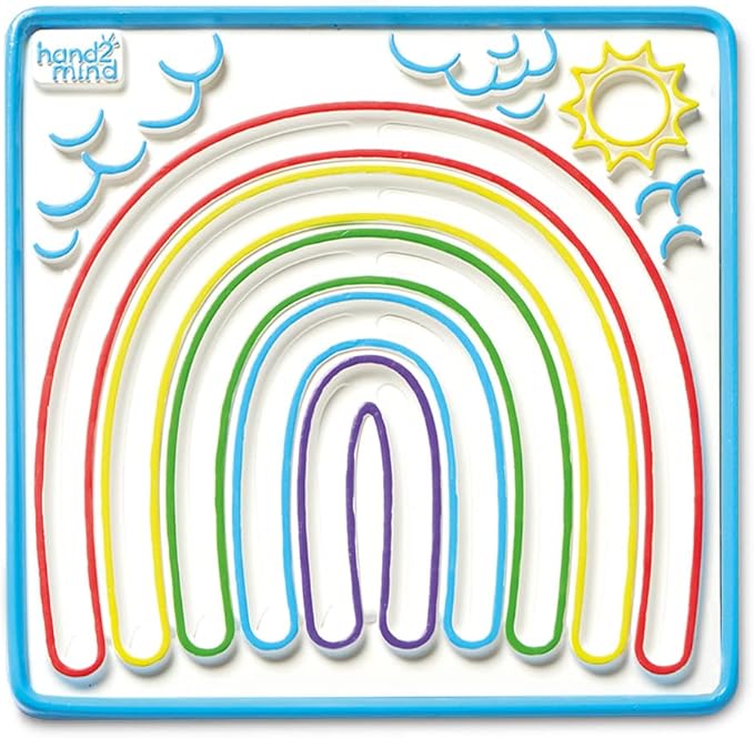 hand2mind Mindful Maze Boards, Tactile Sensory Toys for Toddlers, Calm Down Corner Supplies, Mindfulness for Kids, Occupational Therapy Toys, Quiet Fidgets for Classroom, Sensory Activity Board
