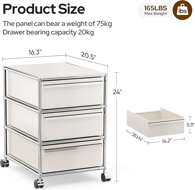 Modern Storage Cabinet Sideboard Versatile Free-Standing Organizer Cabinets for Home Office, Living Room, Bedroom, Kitchen, Garage