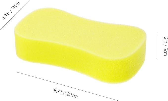 Abaodam 10pcs High Density Cleaning Sponges Multipurpose Microfibre Tools for Car Washing Home and Furniture Cleaning Easy to Use and Store Dirt Removal