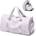 Travel Duffle Bag,Weekender Overnight Bags for Women with Shoes Compartment,Tote Gym Bag Personal Item Carry On Bag for Travel Business Trips Sport Hospital Dance Purple