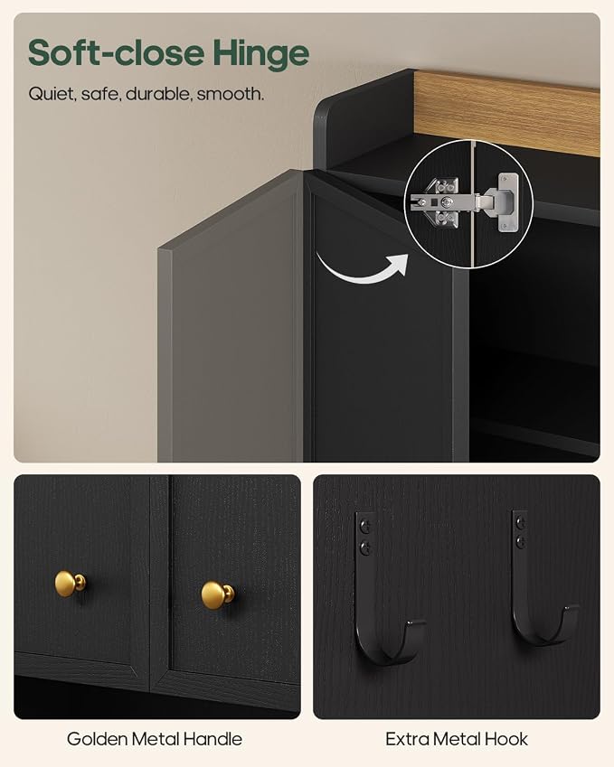 7-Tier Over Toilet Storage Cabinet, 2-in-1, Separable Bathroom Storage | Over-Toilet and Tall Narrow Cabinet, with Doors, Adjustable Shelf, Big/Small Room, Laundry, Tissue Holder, Anti-Tip