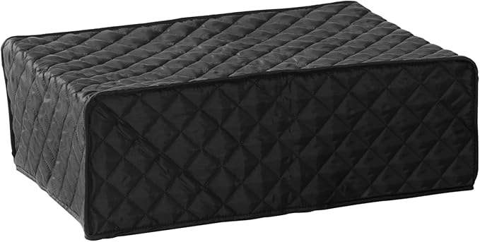 Covermates Keepsakes Rectangular Appliance Cover – Quilted Kitchen Appliance Cover for Countertop Storage – Dust Protection – Stain Resistant – Washable – Slip-On Appliance Design, Black
