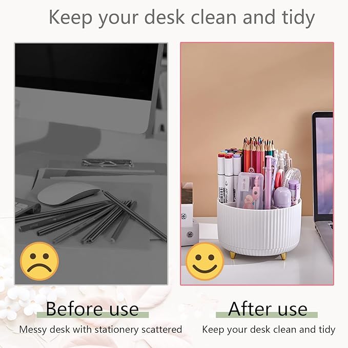 Office Supplies,Desk Accessories,with Stapler,Tape Dispenser,Staple Remover,Scissor,Ballpoint Pen,Sticky Notes,Clear Tape,Staples,Desk Organizer,Phone Stand,Binder,Index Tabs,Best Gift Set(White)