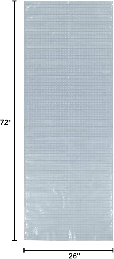 Sweet Home Stores Clear Plastic Runner Rug Carpet Protector Mat Ribbed Multi Grip High-spike (26x6)