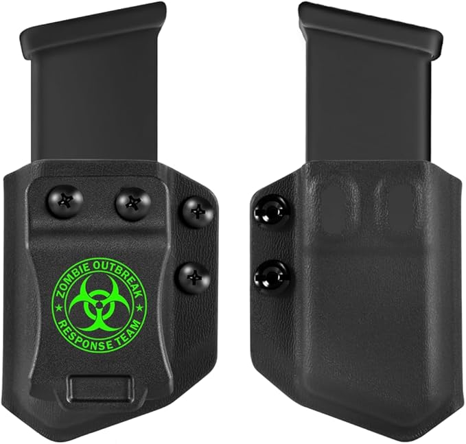 3-Packs Universal Mag Carrier IWB/OWB Magazine Holster for 9mm/.40 Double Stack Magazines