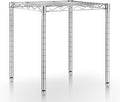 Xcity Storage Shelves, 1 Tier Heavy Duty Metal Shelving Unit, 350 LBS Adjustable Steel Wire Shelf for Commercial, Pantry, Kitchen, Garage, 14" D x 14" W x 15" H, Chrome