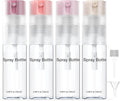 4 Pack Refillable Spray Bottle, Reversible Small Empty Spray Bottle with Fine Mist, Leak Proof - for Cleaning Solutions, Mosquito prevention, Face & Hair Mist - 4pk 0.68 OZ / 20 ML