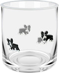 14 Ounce Icon Juice Glasses, Aesthetic Cocktail & Old Fashioned Drinking Glasses, Iconic Clear Glass Cups for Women, Sister, Friend & Party Gifts (Black)