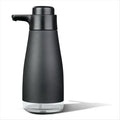 AIKE 15oz Liquid Soap Dispenser for Dish and Hand Soap Matte Black | Easy Push Durable Pump, No-Slip Base with Clear Liquid Window, Easy Refill Wide Opening, for Kitchen Sink and Bathroom