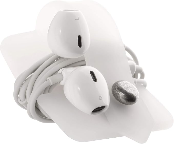 Silicone Cord Organizer, Transparent Earphone Wrap, Button Closure, Flexible Headphone Cord Manager