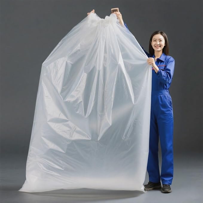 Extra Large Clear Plastic Storage Bags 59x71 Inches Huge Plastic Bags for Furniture, Big Luggage, Industry Equipments, Business and Agriculture Use (10 pcs)
