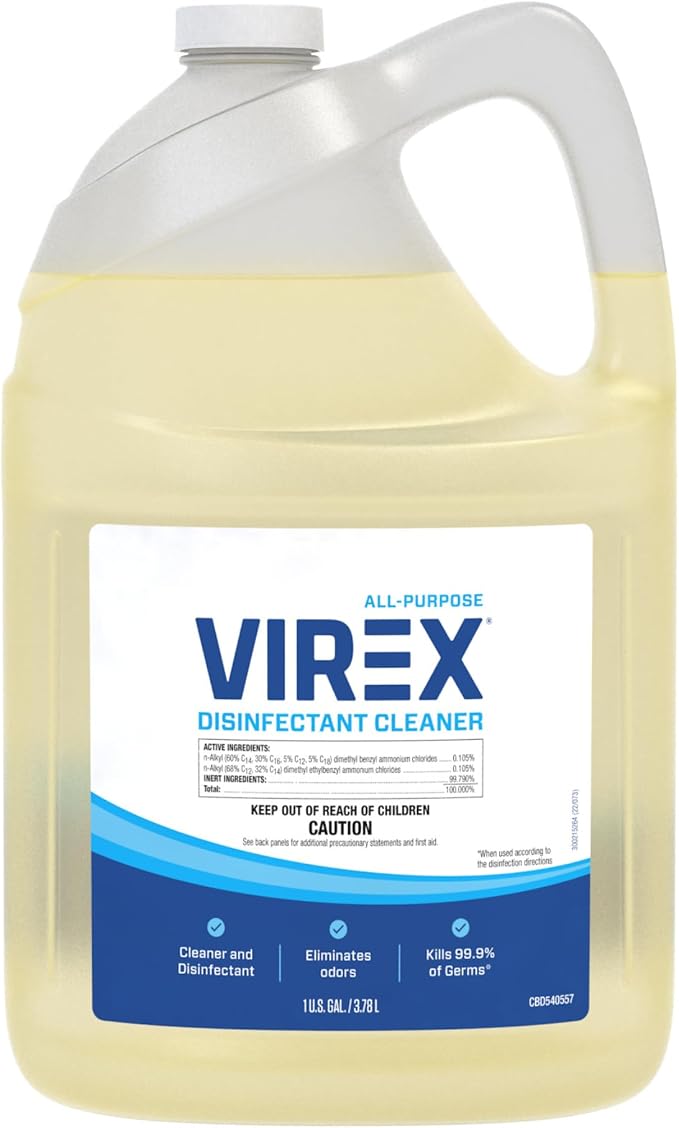 VIREX Diversey All Purpose Disinfectant Cleaner, 1 Gallon, 2 Pack