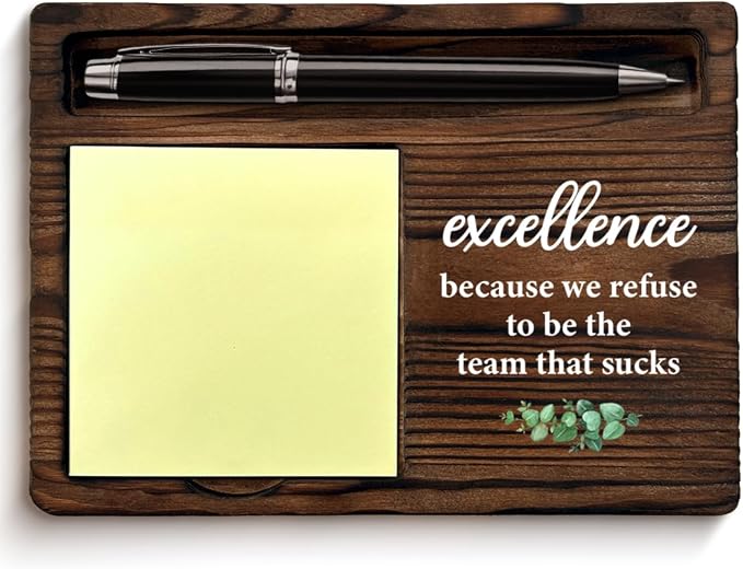 Team Gifts Sticky Note Holder, Team Appreciation Gifts for Colleagues Employees Staff Leader, Teamwork Gift Post it Note Dispenser for Office Cubicle Desk Decor