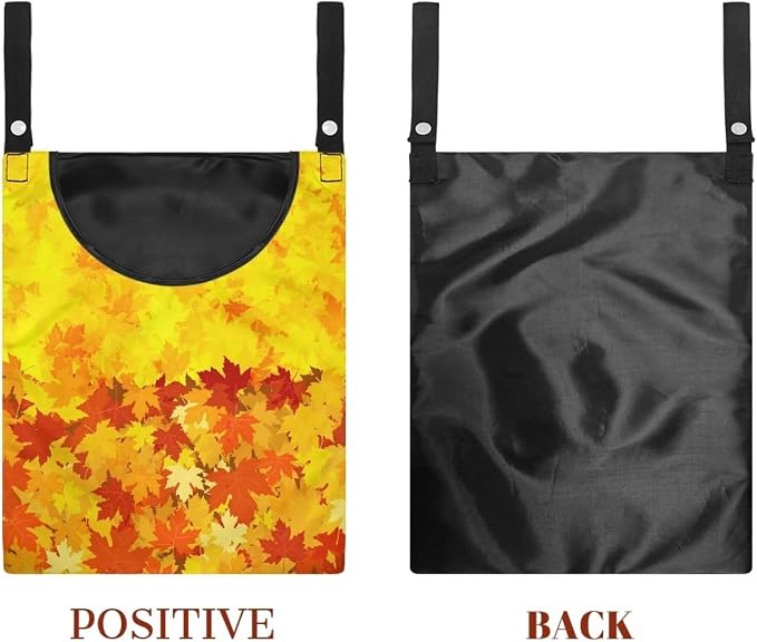 Maple Leaf Clothes Pin Bags Clothespin Bag Holder Clothespin Holder 14.5 x 12 Inch Clothespin Bag for Clothesline Outdoor Outside Laundry Room Lightweight Clothespin Bag for Easy Hang