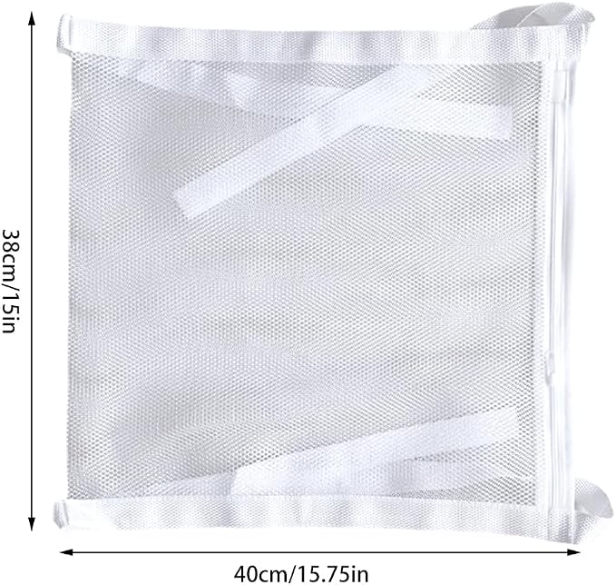 2 Pcs Shoe Dryer Bags,Adjustable Reusable Sneaker Dryer & Wash Bag Large Honeycomber Mesh Bags with Zipper and Strap for Washing Machine Shoes, Clothing