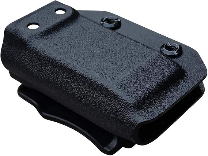 POLE.CRAFT IWB/OWB Magazine Holster Kydex - Mag Carrier Fits: 9mm .40 Double Stack / 9mm .40 Single Stack - P365 1911 Glock 19 19X 17 26 27 28 43 22 23 25 26 27 31 32 33 34 35 37 38 Glock43X .. Mag