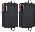 Univivi Garment Bags for Hanging Clothes, 50" Heavy Duty Suit Bags, Extra Capacity Clothes Bags for Moving, Suit Cover with Handles and Buckle Straps for Suit, Coat, Jacket, 2 Pack
