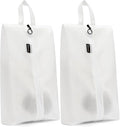 2 Pack Shoe Bags for Travel, Water-Resistant Organizers, White | 100D Composite Nylon, Translucent Design, Large Capacity, Odor and Dust Protection For Gym, Soccer, Golf, Tennis, Baseball