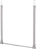 STORAGE MANIAC Hanging Closet Rod, Adjustable Width and Height Closet Hanging Organizer, Space-Saving Clothes Hanging Bar, Closet Extender Hanging Rod Double Closet Hanging Rod, 1 Pack Webbing