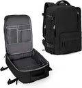 Large Travel Backpack Women Carry On Hiking Backpack Waterproof Outdoor Sports Casual Daypack Personal item Travel Bag Airplane Essentials Spirit Airline Flight Approved Shoes Compartment Men,Black