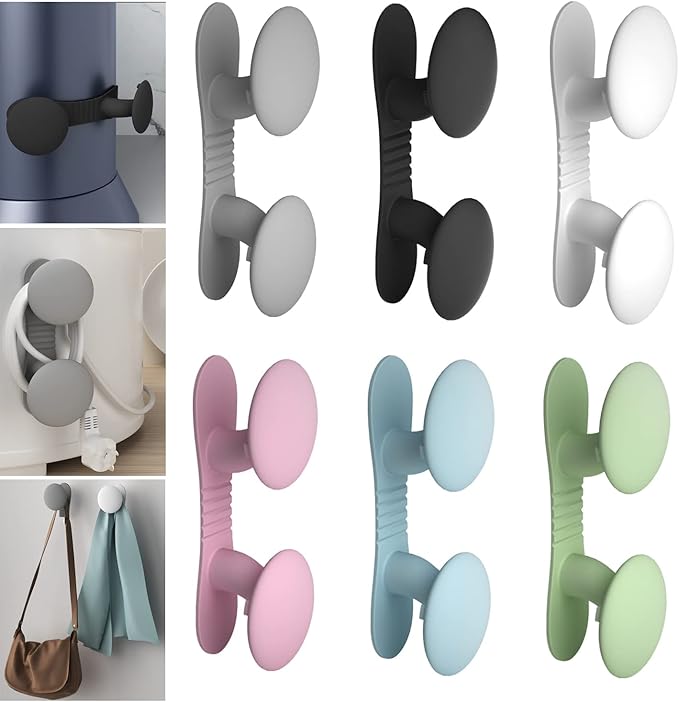 Cord Organizer for Appliances, Cord Holder Cord Wrapper Kitchen Gadgets Cord Organizer Stick On Kitchen Appliances, Mixer, Air Fryer, Coffee Maker, Multifunctional Adhesive Wall Hooks (6 Colors)