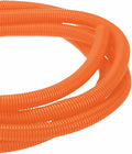 DMiotech 10ft Wire Loom Split Tubing 1 Inch(25.4mm) ID, Cord Protectors from Pet Flexible Conduit Cable Management for Office Home Garden, Orange